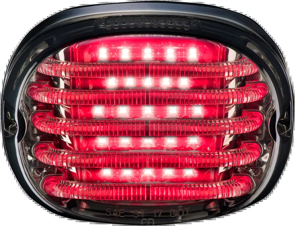 Custom Dynamics Taillight - with Top License Plate Illumination Window - Smoke - PB-TL-LPW-S