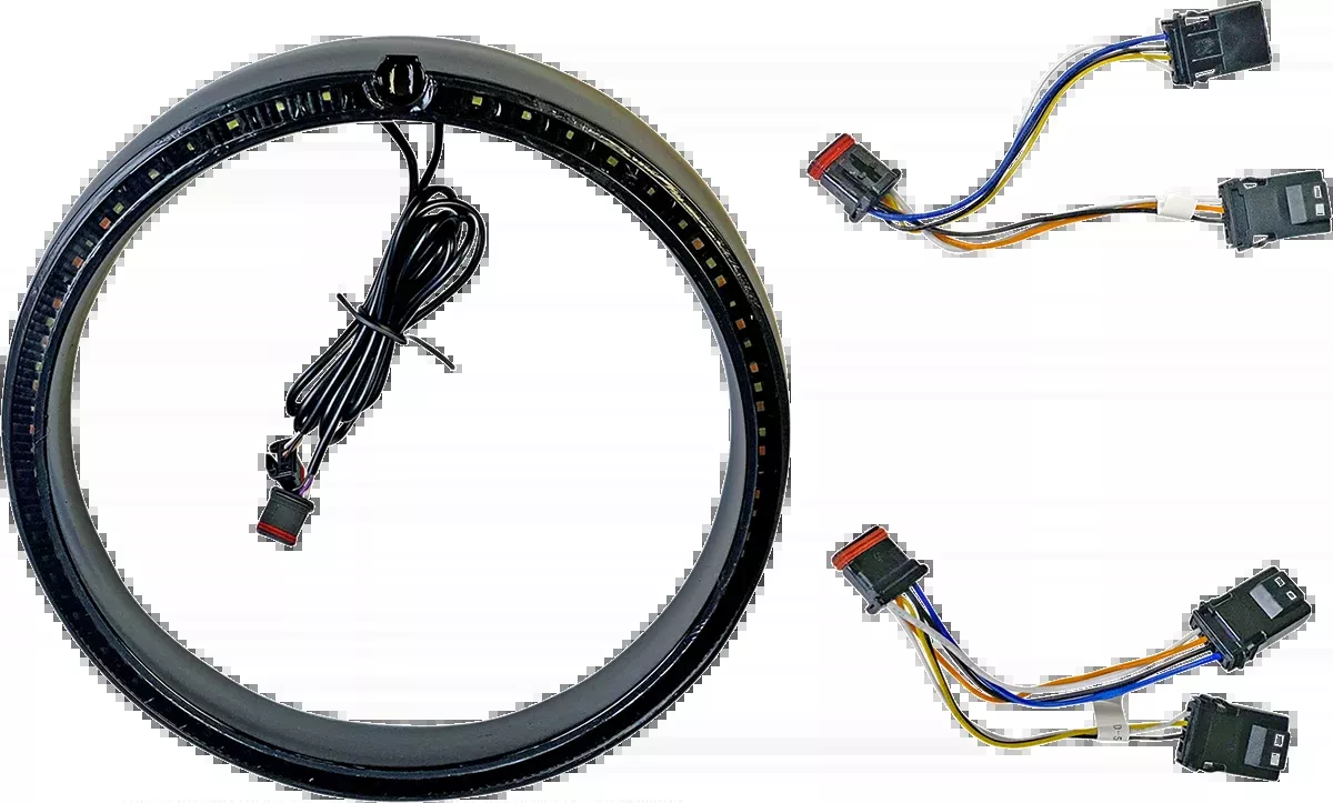 Custom Dynamics Trim Ring - Standard Turn Signal - Black - PB-7TR-AW-1B