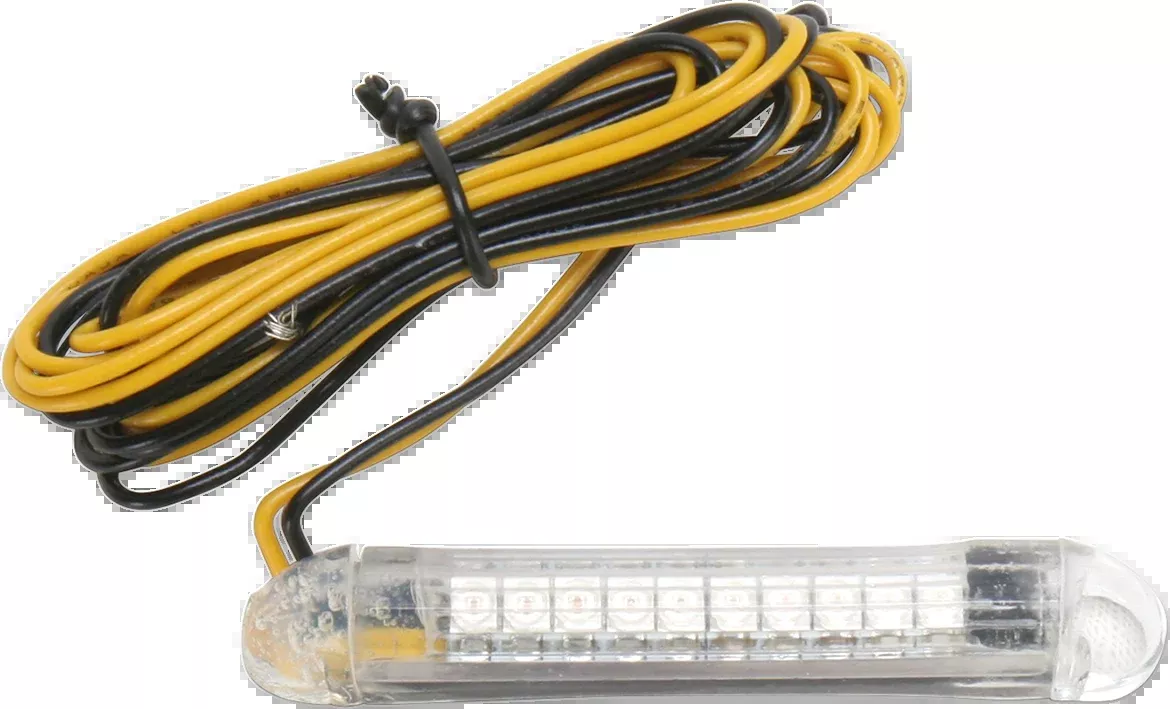 Custom Dynamics TruFLEX LED Strip - 2-3/16" - Amber/Clear - TF10AC