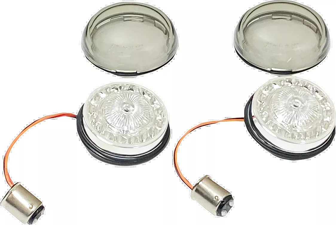 Custom Dynamics Turn Signal Insert - Red/Smoke - PB-RR-57-S