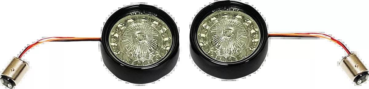 Custom Dynamics Turn Signal Insert - Red/Smoke - PBBB-RR-1157BS