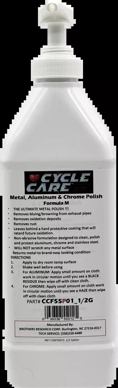 Cycle Care 1/2 Gallon Formula M Motorcycle Metal Polish Restorer Protectant