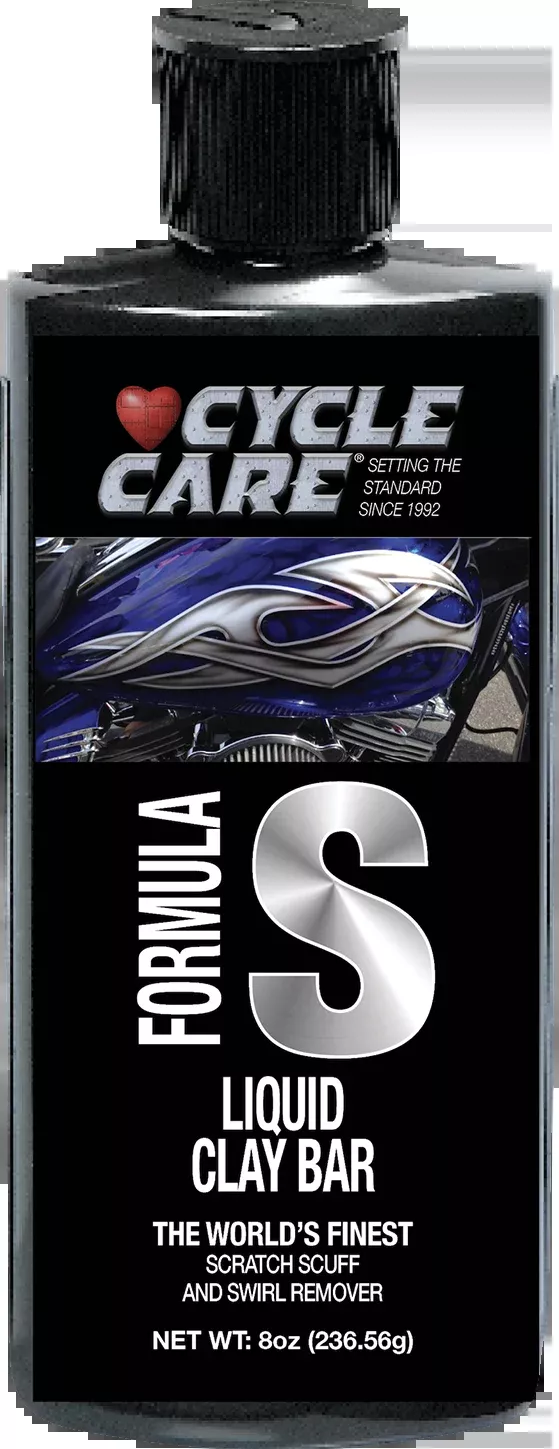 Cycle Care 8oz Formula S Liquid Clay Bar Motorcycle Paint Scratch Swirl Remover