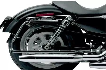 Cycle Visions Bagster Black Saddlebag Mounts for '04-13 Sportster XL (except 883N/1200N/1200V)