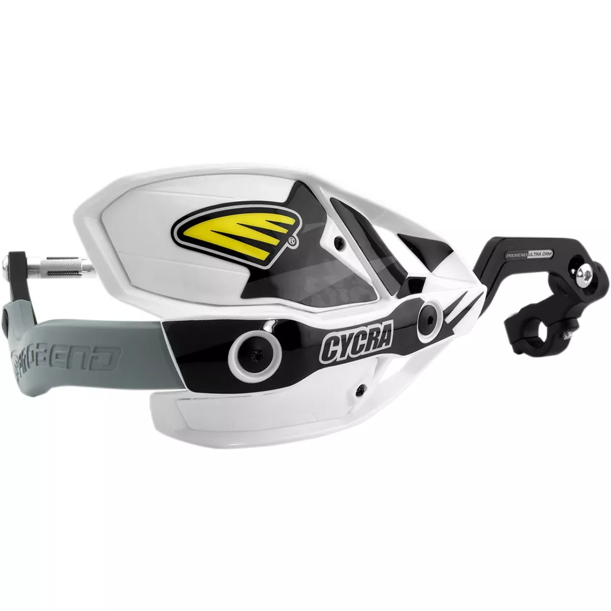 CYCRA 0635-1193 1CYC-7408-42X Ultra Probend CRM Wrap Around Handguards for 1-1/8″ Handlebars Handguards – Ultra – Oversized – White/White