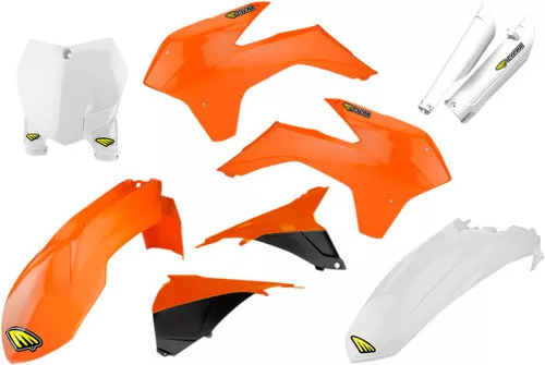 Cycra Complete Orange/Black/White Plastic Powerflow Body Kit (1CYC-9314-02)