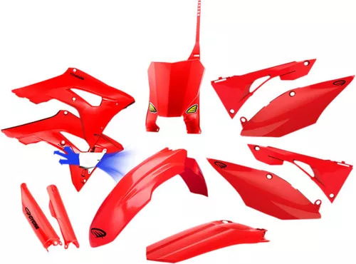 Cycra Complete Powerflow Red Plastic Body Kit (1CYC-9320-32)