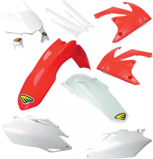 Cycra Complete Powerflow Red/White Plastic Body Kit (1CYC-9304-02)