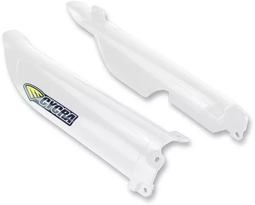 Cycra White Plastic Lower Front Fork Guards (1CYC-6903-42)