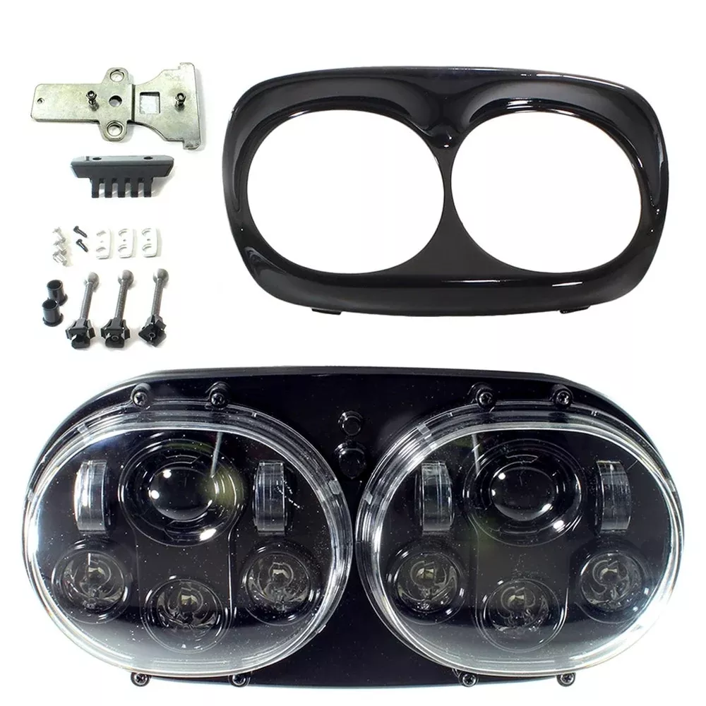 Cyron Motor ABIG5D-A6K 5" LED Dual Integrated Headlight Road Glide FLTR 98-13