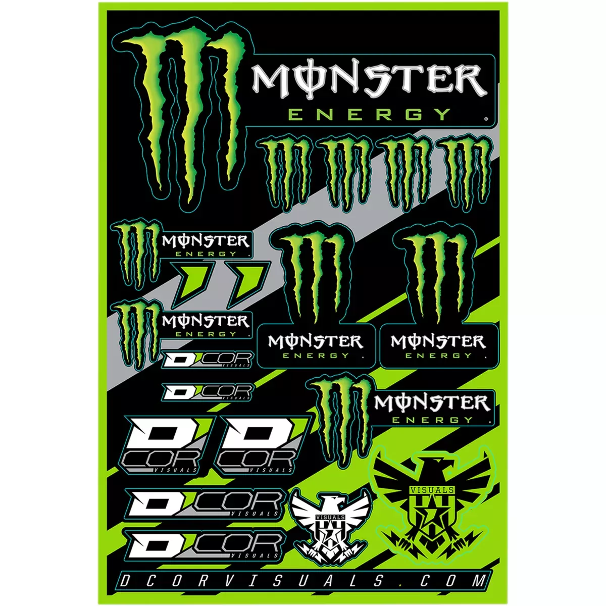 D'COR VISUALS 4320-2220 40-90-102 Decal Sheet monster
