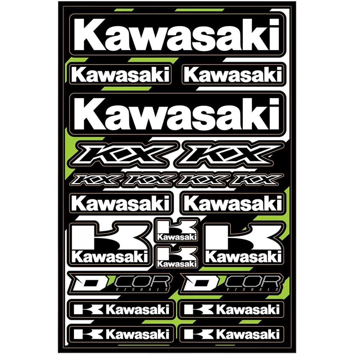 D’COR VISUALS 4320-2241 40-20-101 Decal Sheet kawasaki cor2