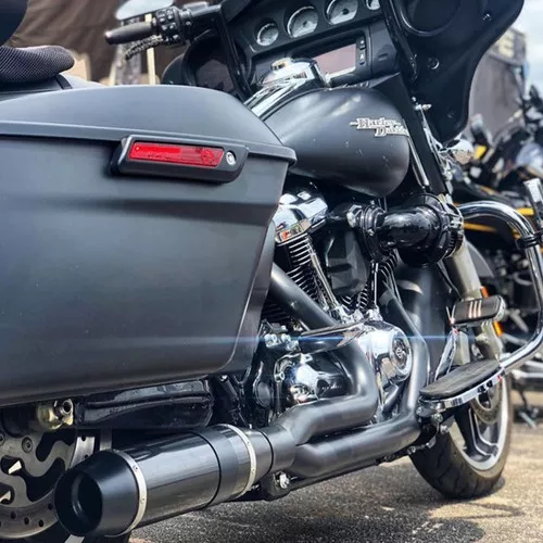 D&D Carbon Fiber Bob Cat 2-1 Exhaust for 2009-2016 Harley Touring