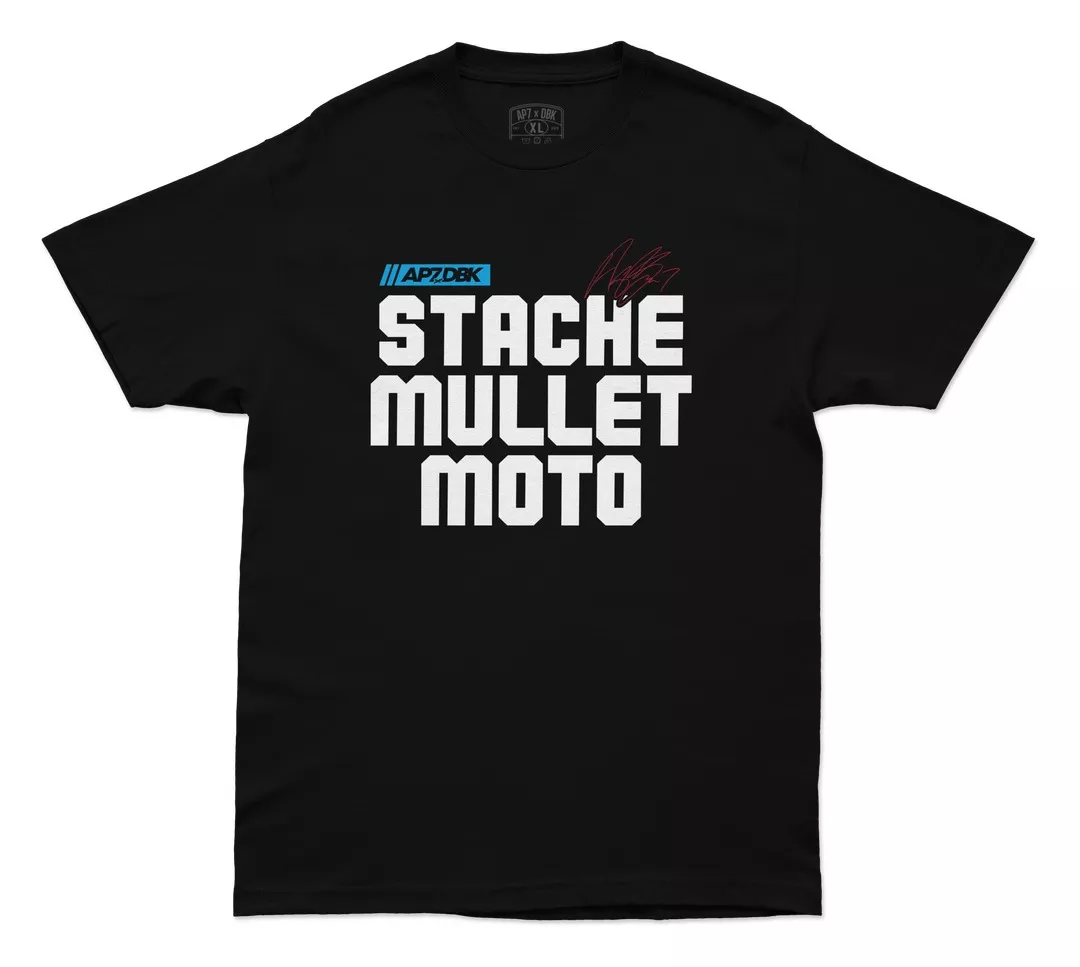 DBK Stache Mullet Moto T-Shirt