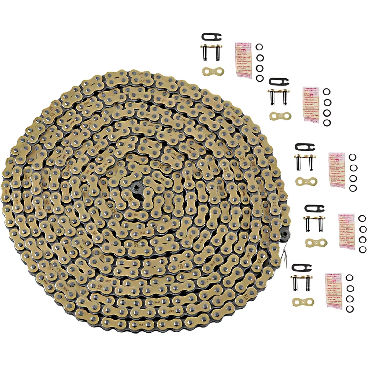DID 1223-1429 520VX3G25FT 520VX3 Bulk Chain 520 VX3 - Bulk Chain - Gold - 25 Feet