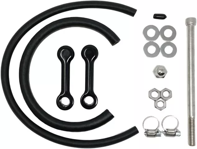 DK Custom Black 3" Billet Gas Fuel Tank Lift Kit 2010-2017 Harley Dyna Models