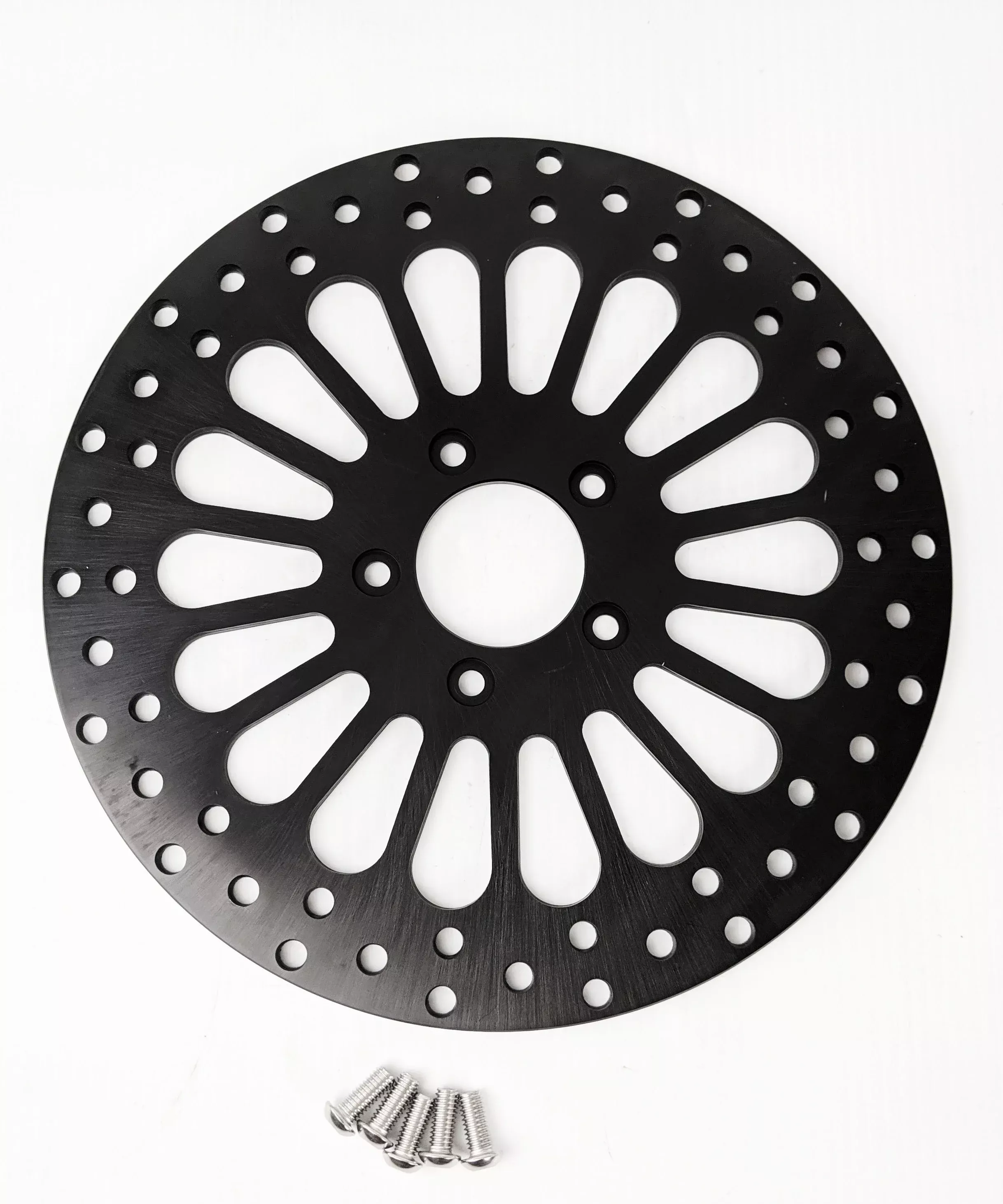 DNA Super Spoke Black Front 11.8 Brake Disc Rotor Harley Touring 08-13 (ea)
