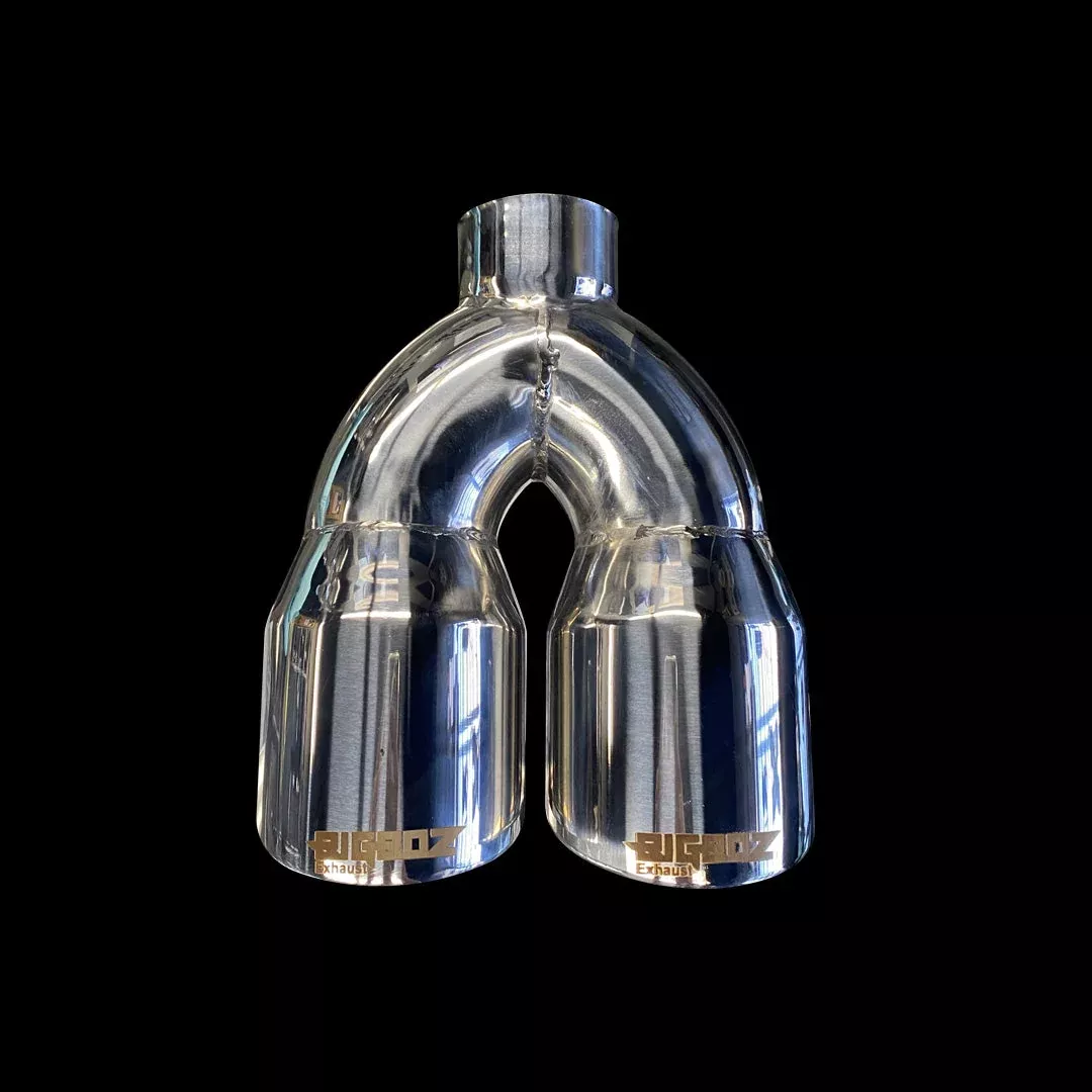 DODGE CHALLENGER 4" OUTLET QUAD TIPS SET CHROME