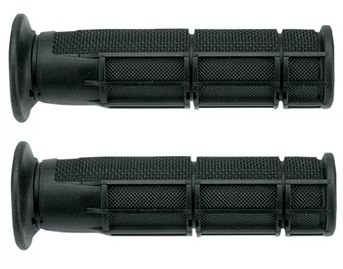 Domino Victor Half Waffle Grips - Black - Thumb Throttle (0900.82.40.06-0)