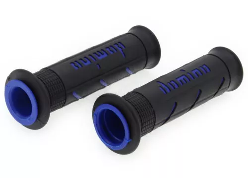 Domino XM2 Handlebar Grips - Twist Throttle - Blue/Black (A25041C4840C7-0)