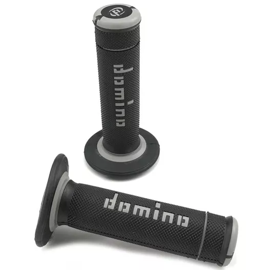 Domino Xtreme Twist Throttle Gray/Black Handlebar Grips (A19041C5240A7-0)