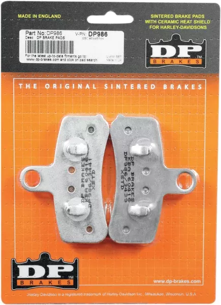DP Brakes Front Sintered Metal Brake Pads DP986 Harley Softail Dyna 08-13