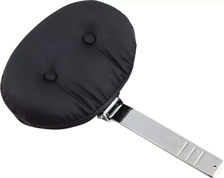Drag Black Large Pillion Backrest Pivoting Pad Tall Pillow Harley Touring FL 88-Up