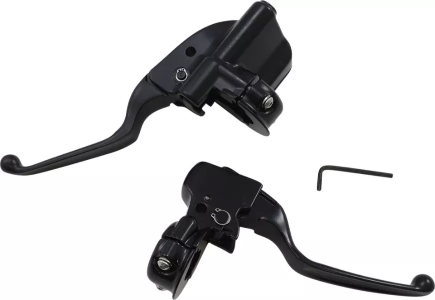 Drag Black Matte Black Brake Clutch Lever Assembly Harley M8 Softail 18-Up