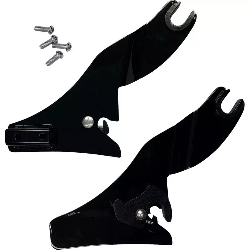 Drag Black Quick Release Side Plates for Sissy Bars Harley Touring 09-Up