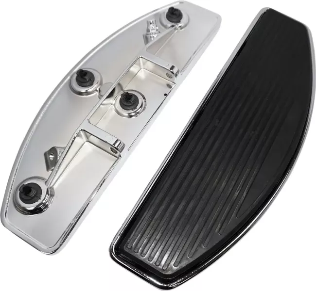 Drag Chrome Driver Floorboards Harley M8 Softail 18-Up