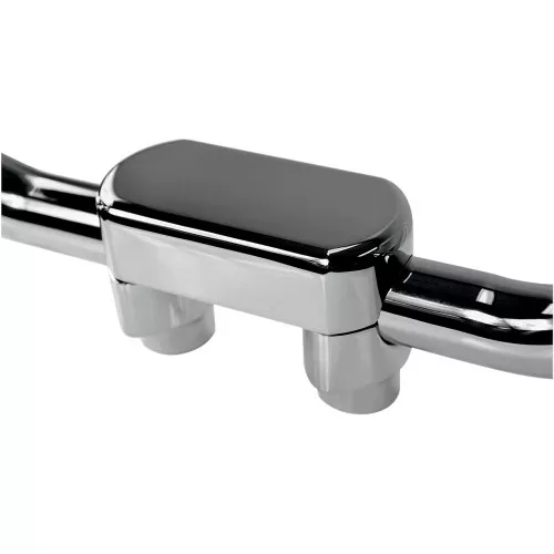 Drag Specialties 1.5" Straight Handlebar Risers/Top Clamp Kit for 1.5" Bars - Chrome