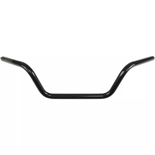 Drag Specialties 1" Buckhorn Low Handlebars TBW - Gloss Black