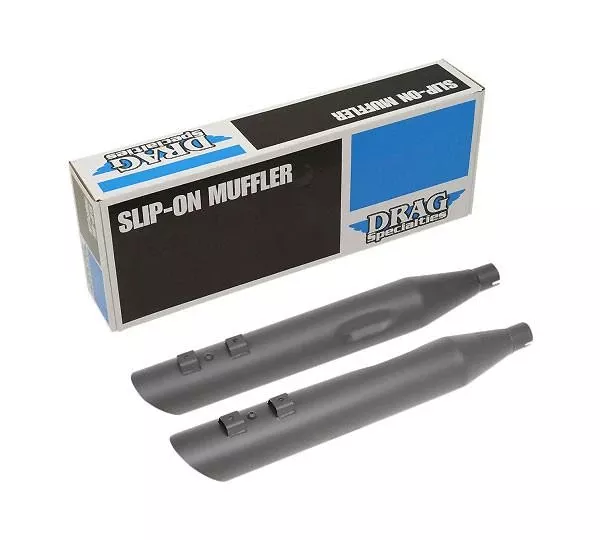 Drag Specialties 3.5 inch Slashdown Slip On Mufflers for Harley Davidson Touring Models '17-Up - Chrome