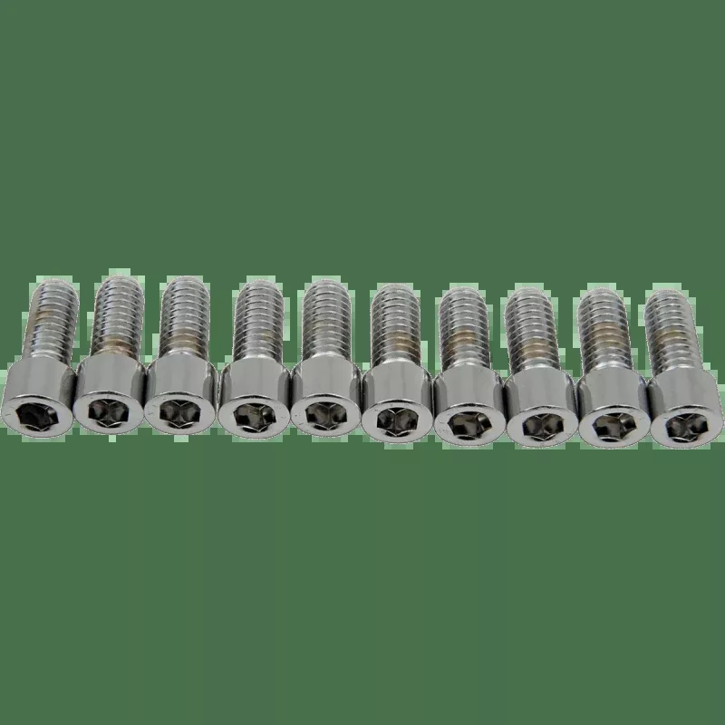 Drag Specialties 5/16-18*3/4 Smooth Allen (10) CY-Chrome