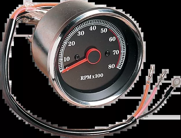 Drag Specialties 8000 rpm Electronic Tachometer fits 1985-1994 Harley Davidson