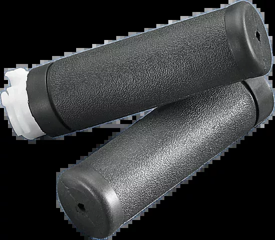Drag Specialties Black 1" Rubber Dual Grips 81-19 Harley Dyna Touring Softail XL