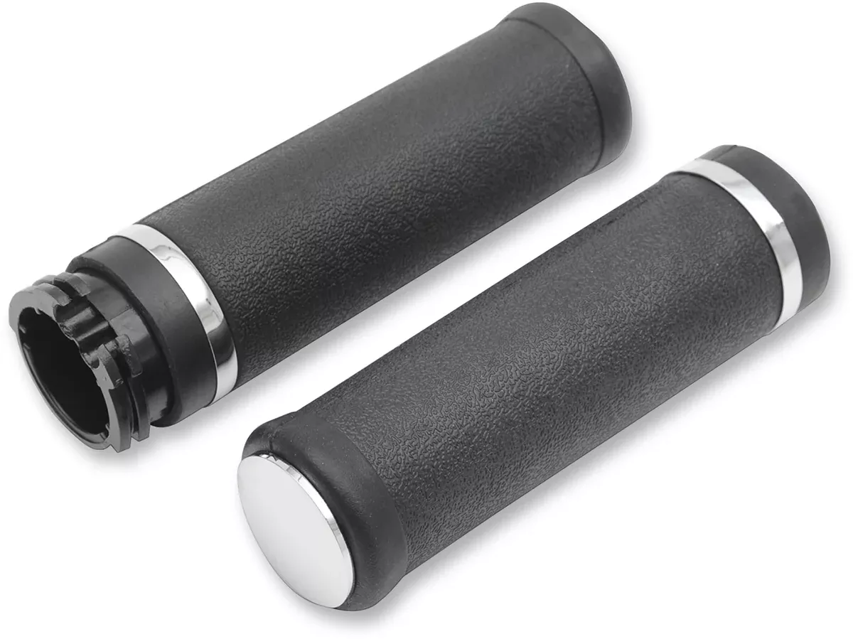 Drag Specialties Black Cable Controlled Hand Grips 1980-2022 Harley Davidson