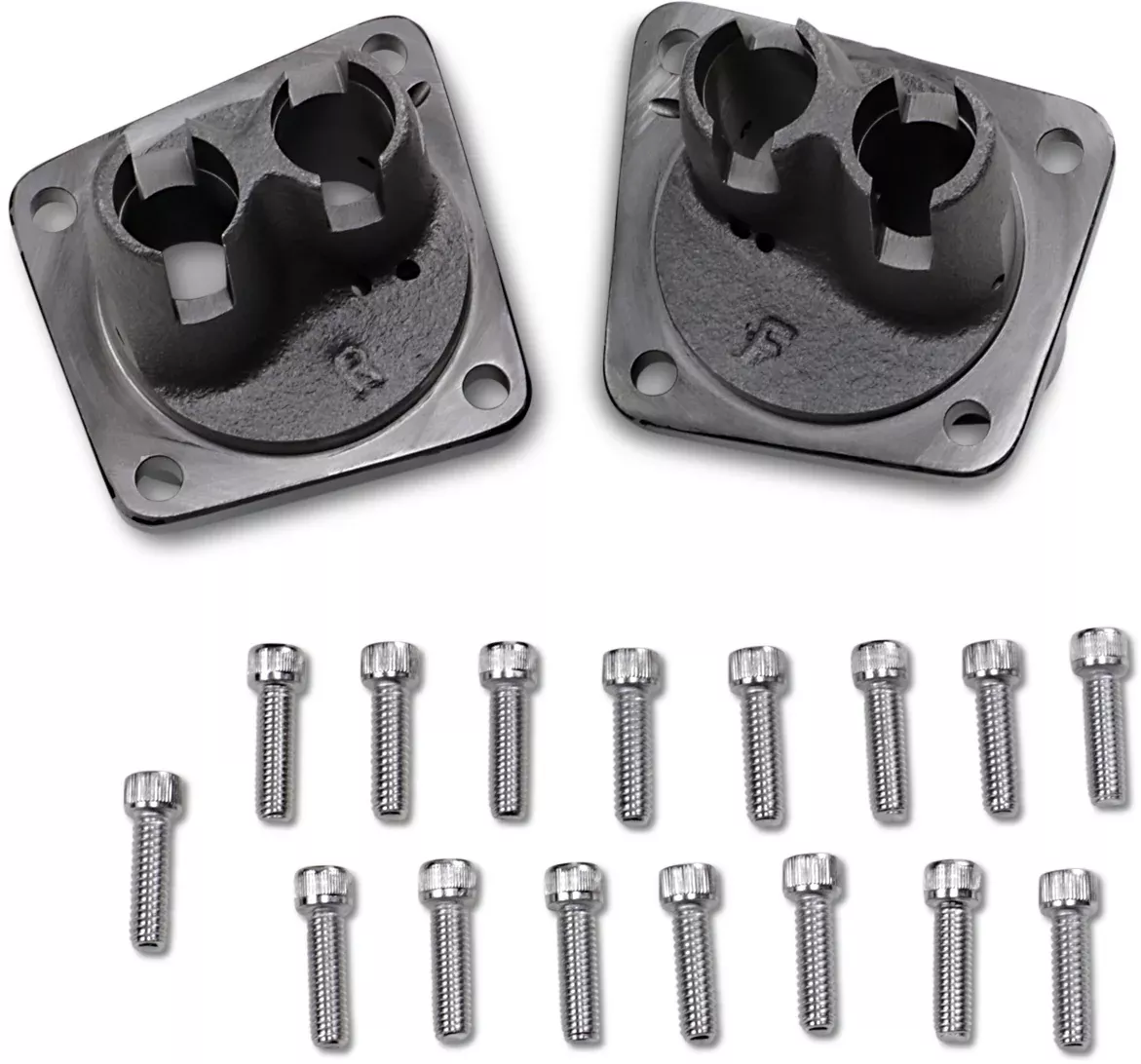 Drag Specialties Black Cast Iron Lifter Blocks 1953-1984 Harley Touring Sturgis
