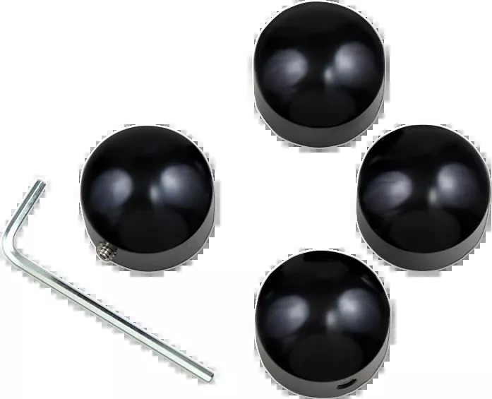 Drag Specialties Black Head Bolt Covers for 1982-2020 Harley Evo Sportster