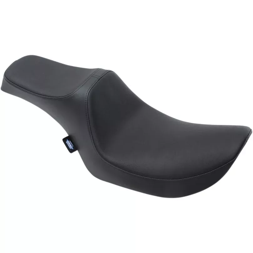 Drag Specialties Black Smooth Predator 3 2-Up Seat Saddle 82-94 Harley FXR