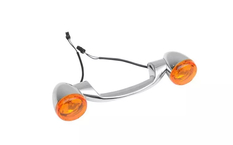 Drag Specialties Bullet Style Rear Turn Signal Kitfor Certain FL & Softail Models Click for Fitment