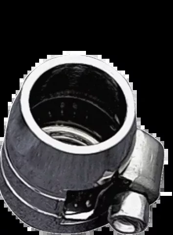 Drag Specialties Chrome 3/8" Single Grooved Universal Motorcycle Hose End Clamp
