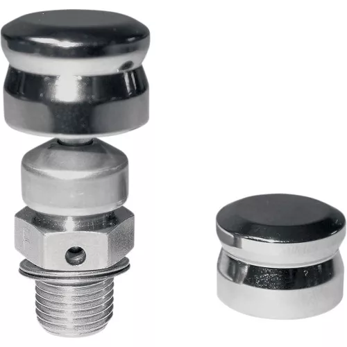 Drag Specialties Chrome Compression Release Caps for Harley