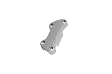 Drag Specialties Chrome Handlebar Clamps Finned, w/ Skirt