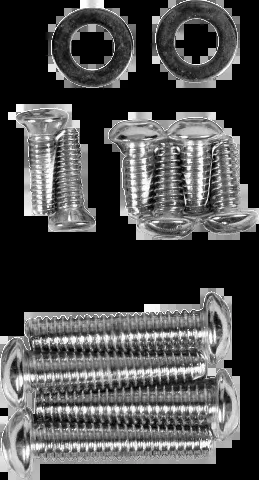 Drag Specialties Chrome Handlebar Control Bolt Set 96-15 Harley Softail XL FXDB