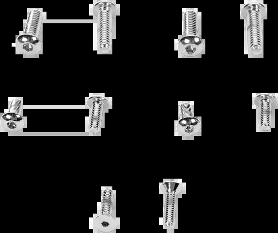 Drag Specialties Chrome Handlebar Control Bolts 86-95 Harley Dyna Touring XL FXD