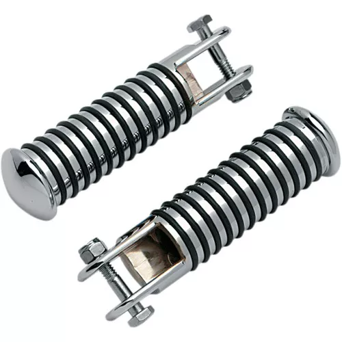 Drag Specialties Chrome O-Ring Round Sundance Footpegs (DS-253330)