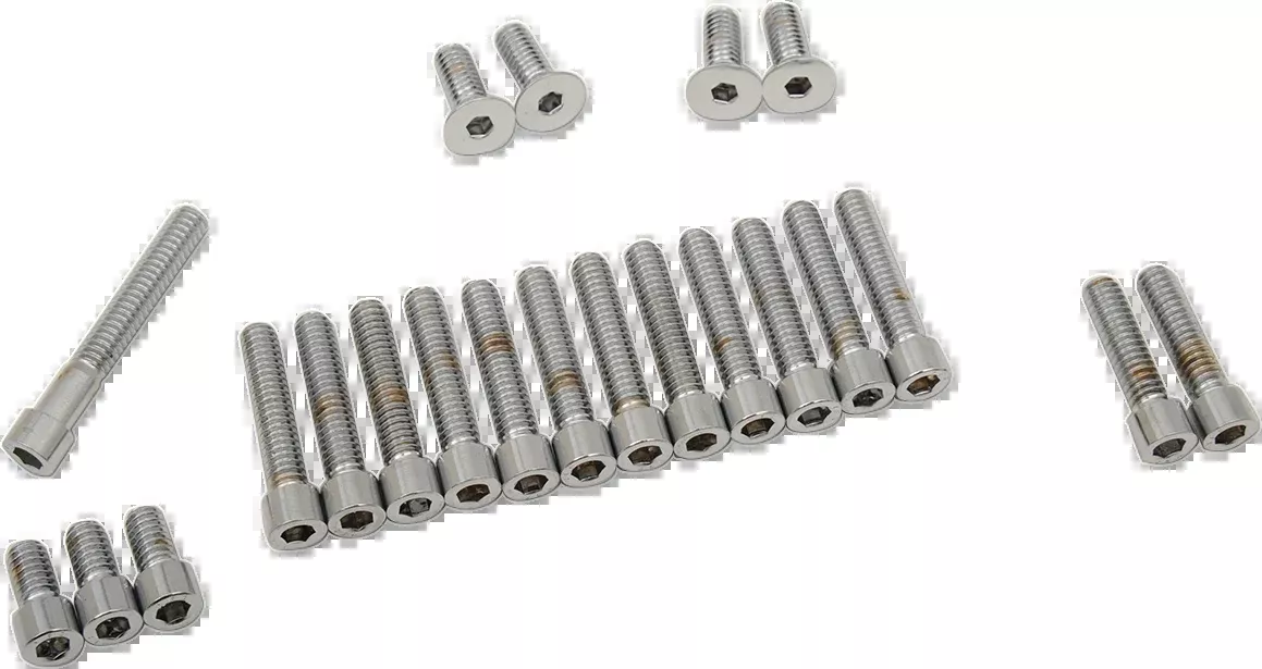 Drag Specialties Chrome Primary Cover Bolt Kit 70-84 Harley Dyna Touring Softail