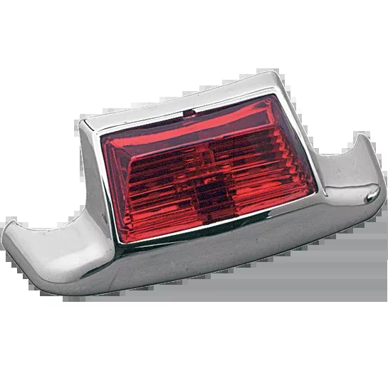 Drag Specialties Chrome Red Rear Fender Tip Light 80-95 Harley Touring Softail