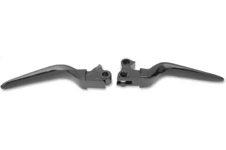 Drag Specialties Custom Lever Sets for '96-16 Big Twin & '96-03 XL (Except '08-13 FLHT/FLHR/FLTR/FLHX & H-D Trike Models)-Black (Pair)